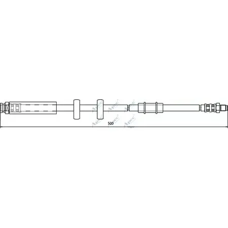 Тормозной шланг APEC BRAKING O9 TVK HOS3614 1265443025 DL0U3Y