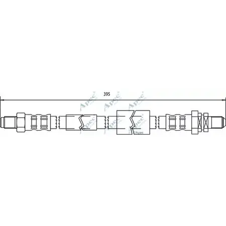 Тормозной шланг APEC BRAKING FQKH F 1265443223 N4LIV HOS3675 изображение 0