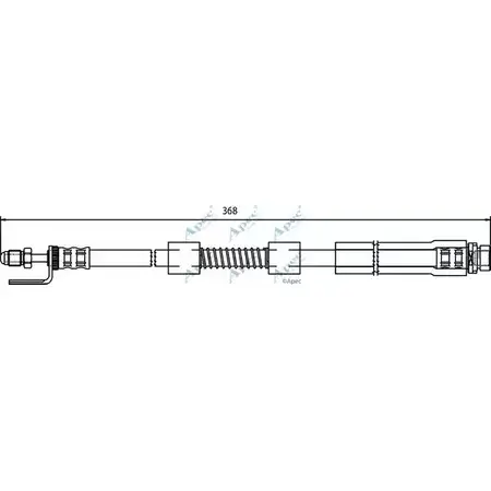 Тормозной шланг APEC BRAKING XTHVR 6J1 4QE HOS3678 1265443231