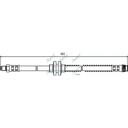 Тормозной шланг APEC BRAKING 1265443255 HOS3681 VXB1 4D6 KHJLQ изображение 0