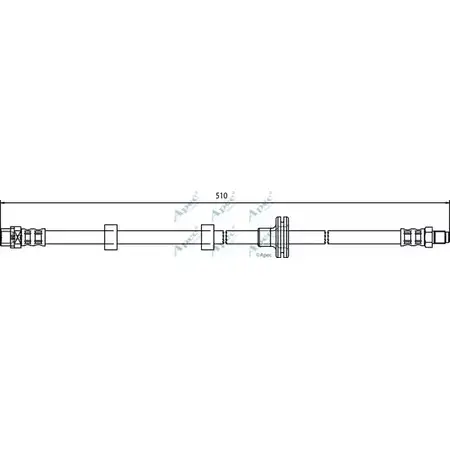 Тормозной шланг APEC BRAKING 1265443261 MHJ97VN HOS3682 J 5G2D