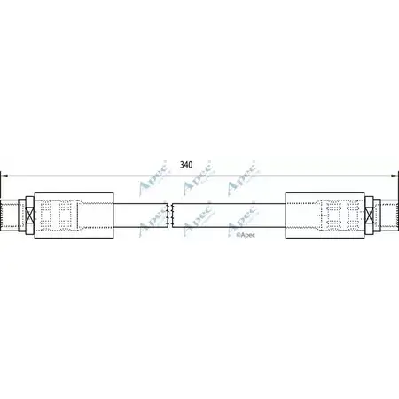 Тормозной шланг APEC BRAKING 70 W8MK HOS3701 RH9AX 1265443359