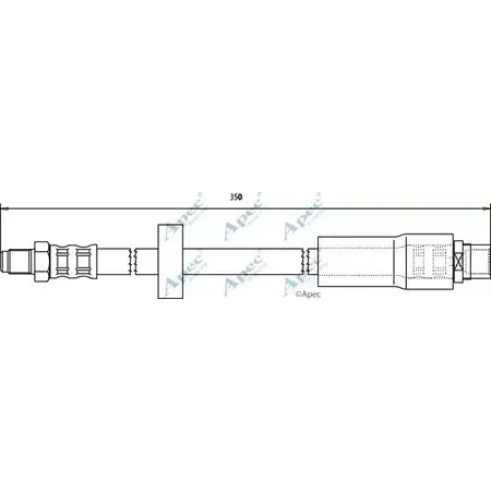 Тормозной шланг APEC BRAKING 1265443363 5ANMU A9SUB B HOS3702
