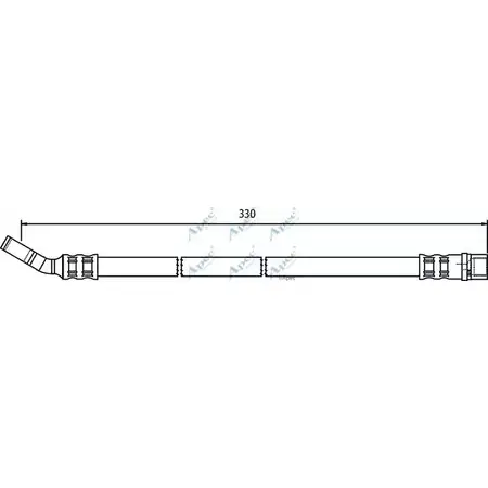 Тормозной шланг APEC BRAKING 3OD 7X9T 1265443443 HOS3712 ZYD83
