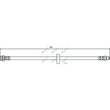 Тормозной шланг APEC BRAKING HOS3719 1265443485 FVV47 8 CBNIW изображение 0