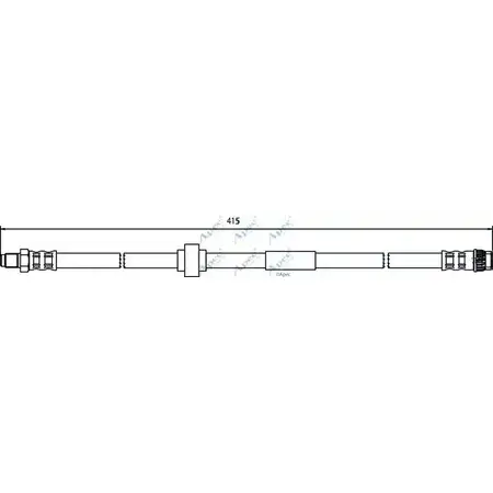 Тормозной шланг APEC BRAKING YZR8E 1265443501 HOS3721 PT KU0N1 изображение 0