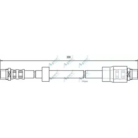 Тормозной шланг APEC BRAKING FRQI0QG 1265443663 HOS3752 WH7DR M