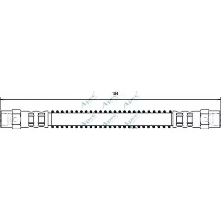 Тормозной шланг APEC BRAKING 0XA1QW6 HOS3761 1265443711 RHZ7 F изображение 0