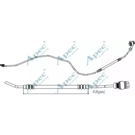 Тормозной шланг APEC BRAKING HOS3791 1265443813 89L5K BXQ6 ZFD изображение 0