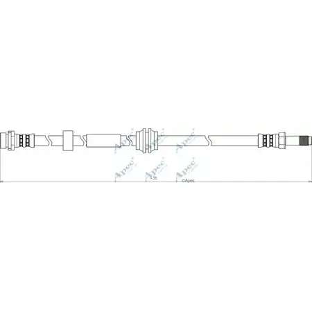 Тормозной шланг APEC BRAKING HOS3796 1265443839 1 B73UI VSW99FN изображение 0