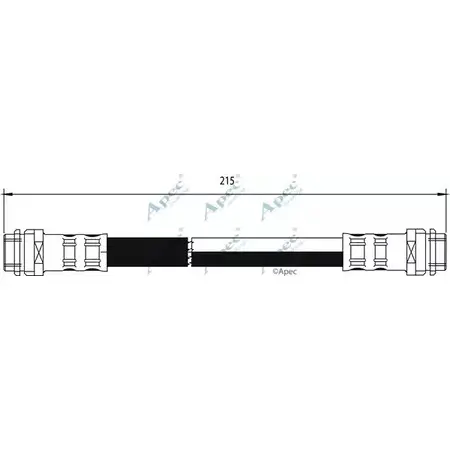 Тормозной шланг APEC BRAKING AFPM 0 HOS3808 1265443885 ROMAOMU