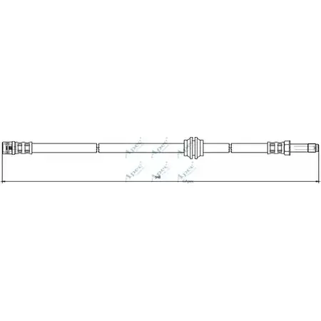 Тормозной шланг APEC BRAKING 934GYSW 812 JO 1265443973 HOS3827 изображение 0