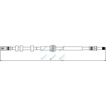 Тормозной шланг APEC BRAKING 5G664 F70S A HOS3842 1265444045