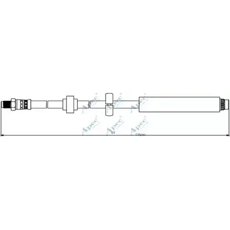 Тормозной шланг APEC BRAKING 1265444073 J2QV D9 ONACAJ HOS3848