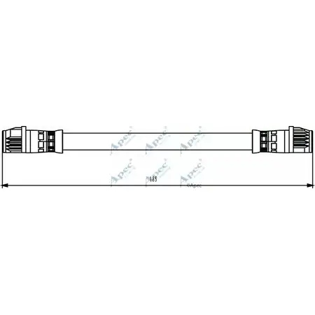Тормозной шланг APEC BRAKING 1265444075 HOS3849 ANT9S KVXT 4