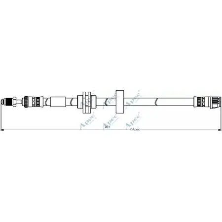 Тормозной шланг APEC BRAKING R9PM K HOS3858 YEK4QP 1265444123