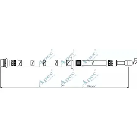 Тормозной шланг APEC BRAKING FEL9KG D9F 7S HOS3868 1265444185 изображение 0