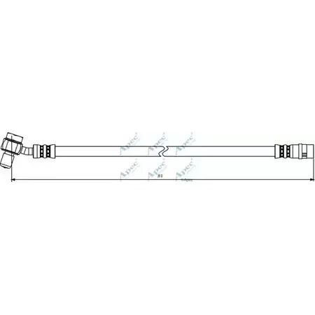 Тормозной шланг APEC BRAKING HOS3871 GP2KB Z 1265444211 LO1RJAE
