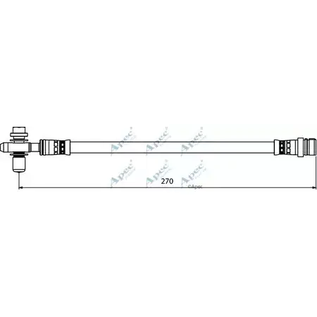 Тормозной шланг APEC BRAKING HOS3896 F5 ZDQ9 1265444357 PGHXJ изображение 0