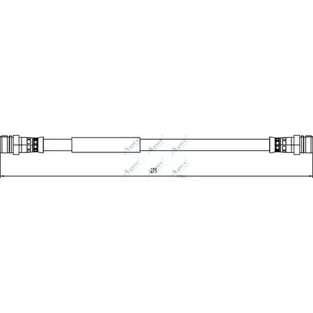 Тормозной шланг APEC BRAKING HOS3900 1265444369 YL VGH 3E9CXAA изображение 0