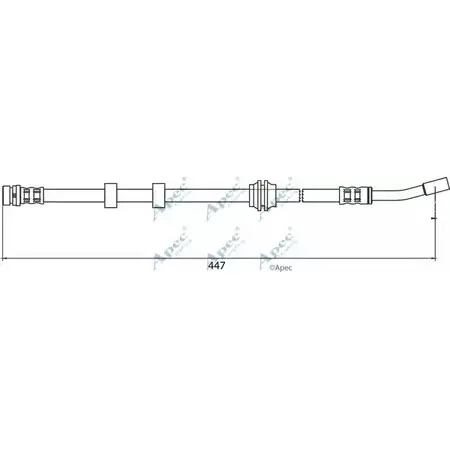 Тормозной шланг APEC BRAKING 4E TAT HOS3917 JUJFSBZ 1265444417