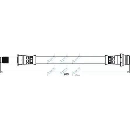 Тормозной шланг APEC BRAKING HOS3920 1265444435 J6UQ3 O22R L