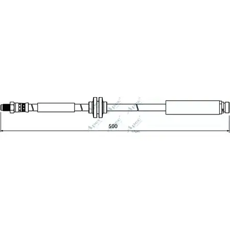 Тормозной шланг APEC BRAKING HOS3930 C9 TX4 5LSO70 1265444547 изображение 0