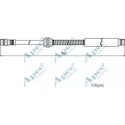 Тормозной шланг APEC BRAKING HOS3942 5KMBR 7E Y7QK 1265444575 изображение 0