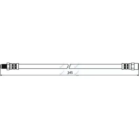 Тормозной шланг APEC BRAKING YI 8AZH 38VQF HOS3953 1265444611 изображение 0