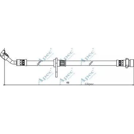 Тормозной шланг APEC BRAKING 1265444733 8 7K005W HOS3983 COF5ANJ
