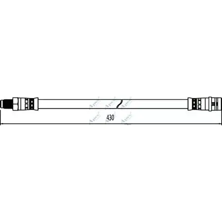 Тормозной шланг APEC BRAKING HOS4033 C QD8OUJ 9G2BR5 1265444879
