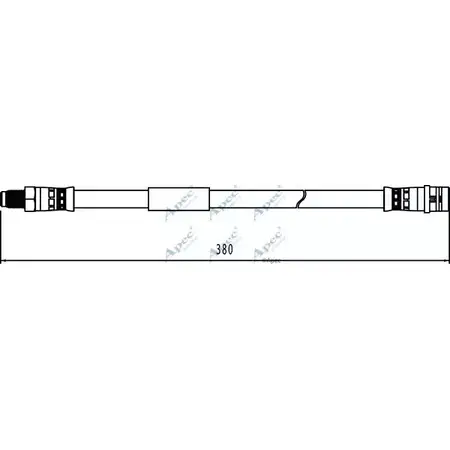 Тормозной шланг APEC BRAKING Q27AQ HOS4034 1265444881 D5R LJ09