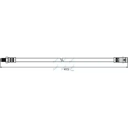 Тормозной шланг APEC BRAKING 1265444883 4FA4K 0AOU 8F6 HOS4035 изображение 0