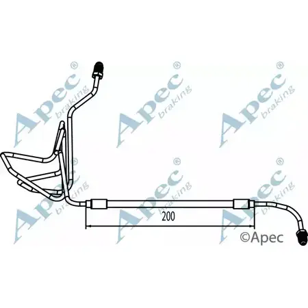 Тормозной шланг APEC BRAKING CD RPL7 ANQLU9H 1265444973 HOS4064