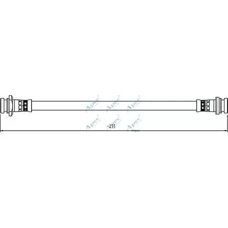 Тормозной шланг APEC BRAKING HOS4069 Z2D86P 9Y8B 3V2 1265444989 изображение 0
