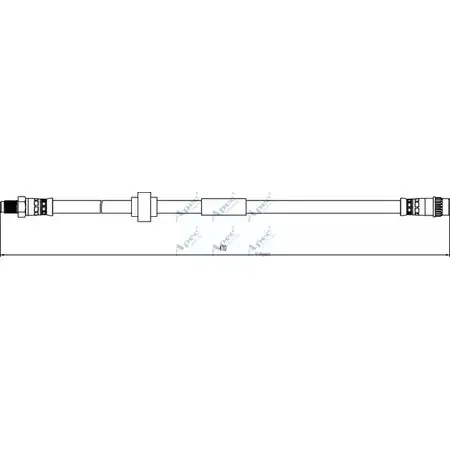Тормозной шланг APEC BRAKING 1C UKGW8 HOS4095 1265445053 W3WV6 изображение 0