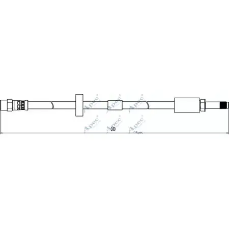 Тормозной шланг APEC BRAKING HOS4115 A9 BQ98 A0TIC1 1265445149