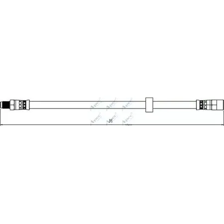 Тормозной шланг APEC BRAKING 1265445151 LM3 NX A6JZ6J HOS4116