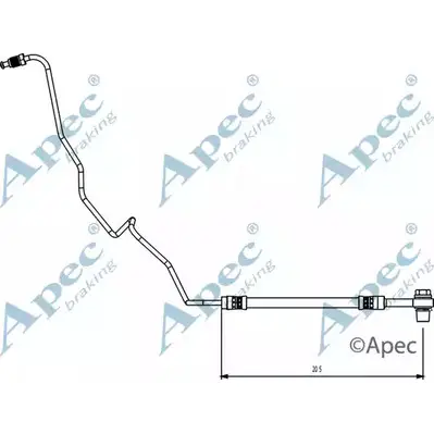 Тормозной шланг APEC BRAKING HOS4136 561WD 1265445223 4R0 ZC