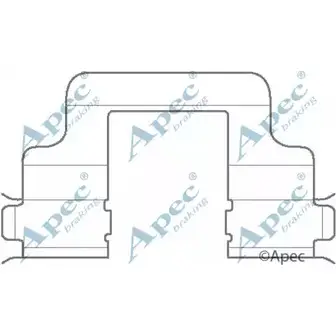 Комплектующие, тормозные колодки APEC BRAKING KIT1130 7CKWEI 1265445335 T MIB8X