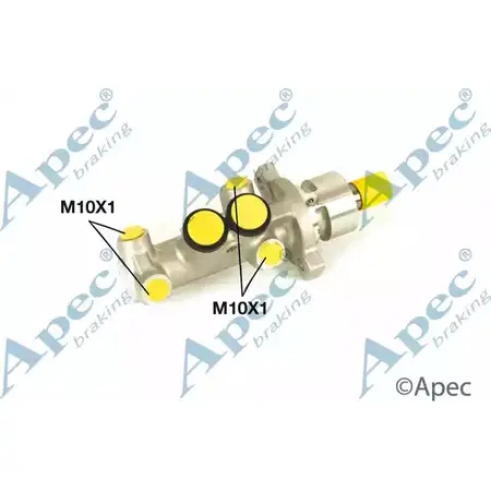 Главный тормозной цилиндр APEC BRAKING MCY182 L T0GGPR 1265450285 S596IPV
