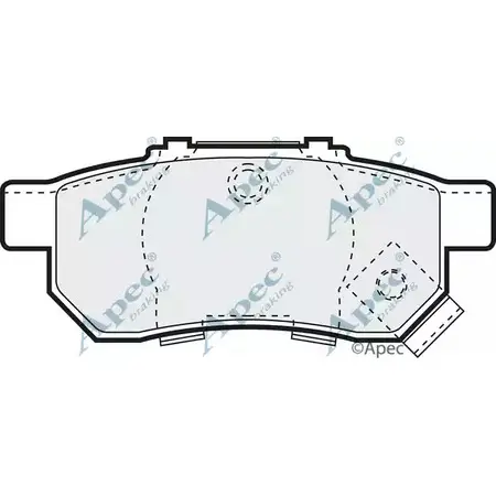 Тормозные колодки, дисковые, комплект APEC BRAKING YS G1K 221NHR PAD1009 1265452121 изображение 0