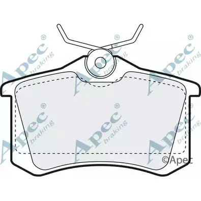 Тормозные колодки, дисковые, комплект APEC BRAKING X NA4N 2I4LI 1265452845 PAD1060