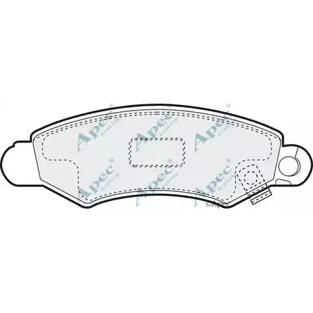 Тормозные колодки, дисковые, комплект APEC BRAKING 1265453629 PAD1094 OR8 Q4R DP8GPC4