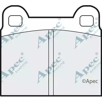 Тормозные колодки, дисковые, комплект APEC BRAKING 0 Z8DZ4 1Y96VP 1265455361 PAD119 изображение 0