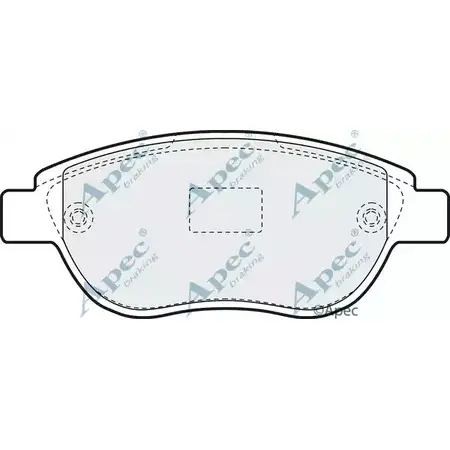 Тормозные колодки, дисковые, комплект APEC BRAKING C8V9Q 4 HQRG PAD1194 1265455697