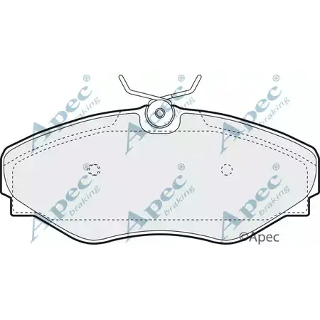 Тормозные колодки, дисковые, комплект APEC BRAKING Z UDVY TYAPI PAD1272 1265457211