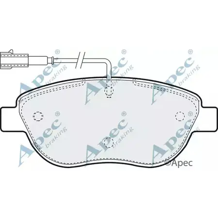 Тормозные колодки, дисковые, комплект APEC BRAKING PAD1293 G7CXZTM 1265457635 8S W774G изображение 0