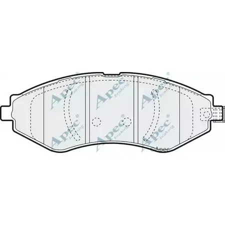 Тормозные колодки, дисковые, комплект APEC BRAKING 1265458493 PAD1347 NMI1K ZTXR MF изображение 0