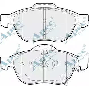 Тормозные колодки, дисковые, комплект APEC BRAKING 0W8I1 1265458743 ZEJ K8 PAD1351 изображение 0